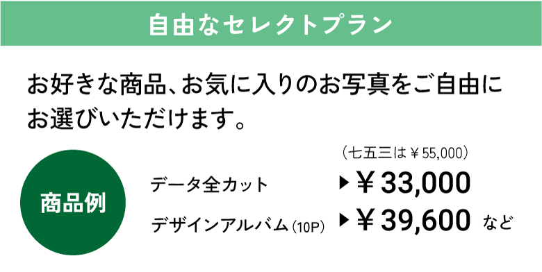 自由なセレクトプラン